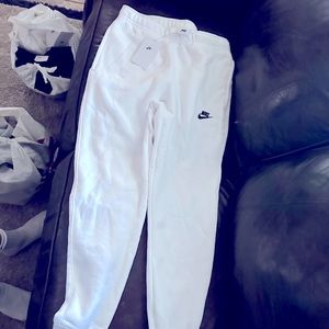 White Nike sweatpants